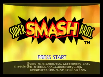 Super Smash Bros. (USA) screen shot title